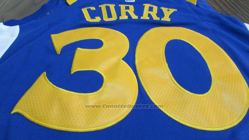 Maglia Bambino Golden State Warriors Stephen Curry #30 2017-18 Blu